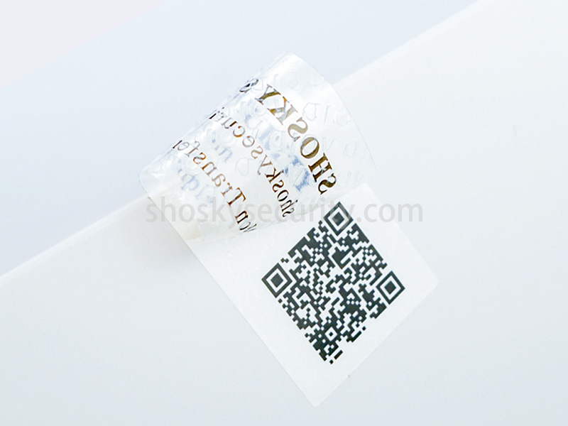 QR code on white label