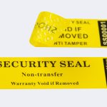 yellow non-transfer security seal