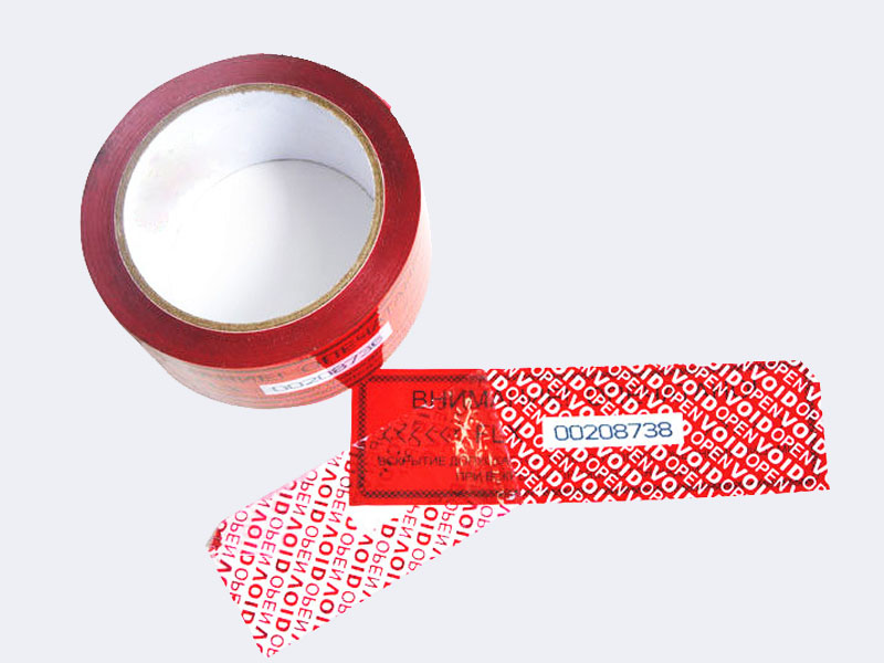 Do not accept if tape has been tampered with” Printed Tape