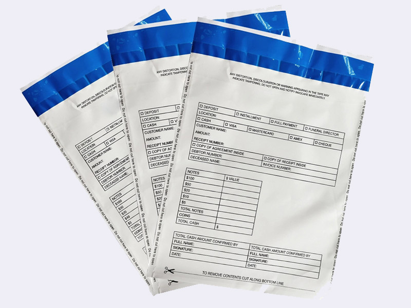 tamper evident delivery bags